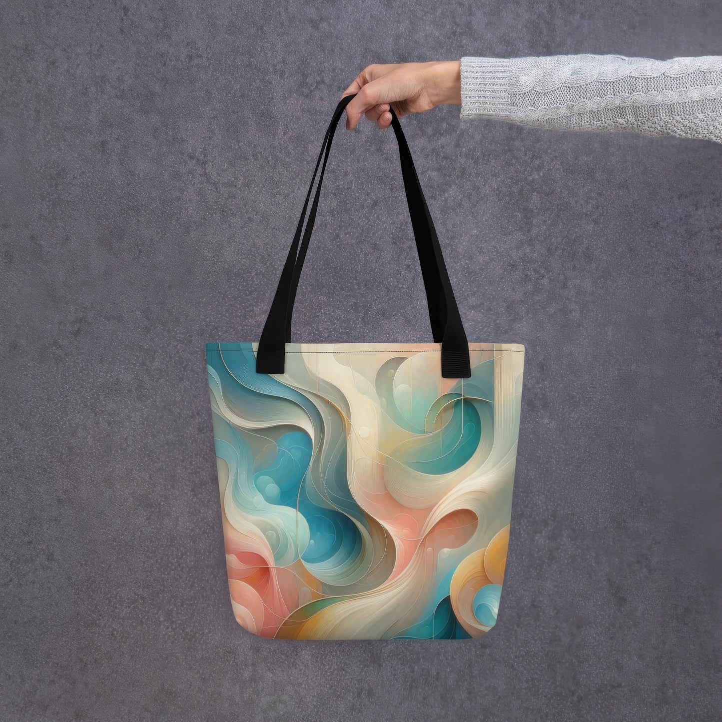 Sac fourre-tout d’art abstrait : Harmonie en mouvement