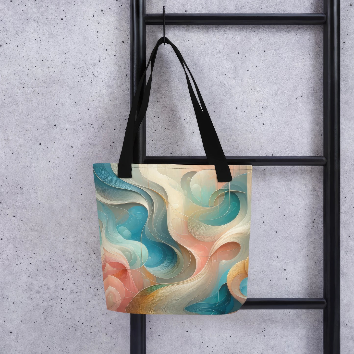 Sac fourre-tout d’art abstrait : Harmonie en mouvement