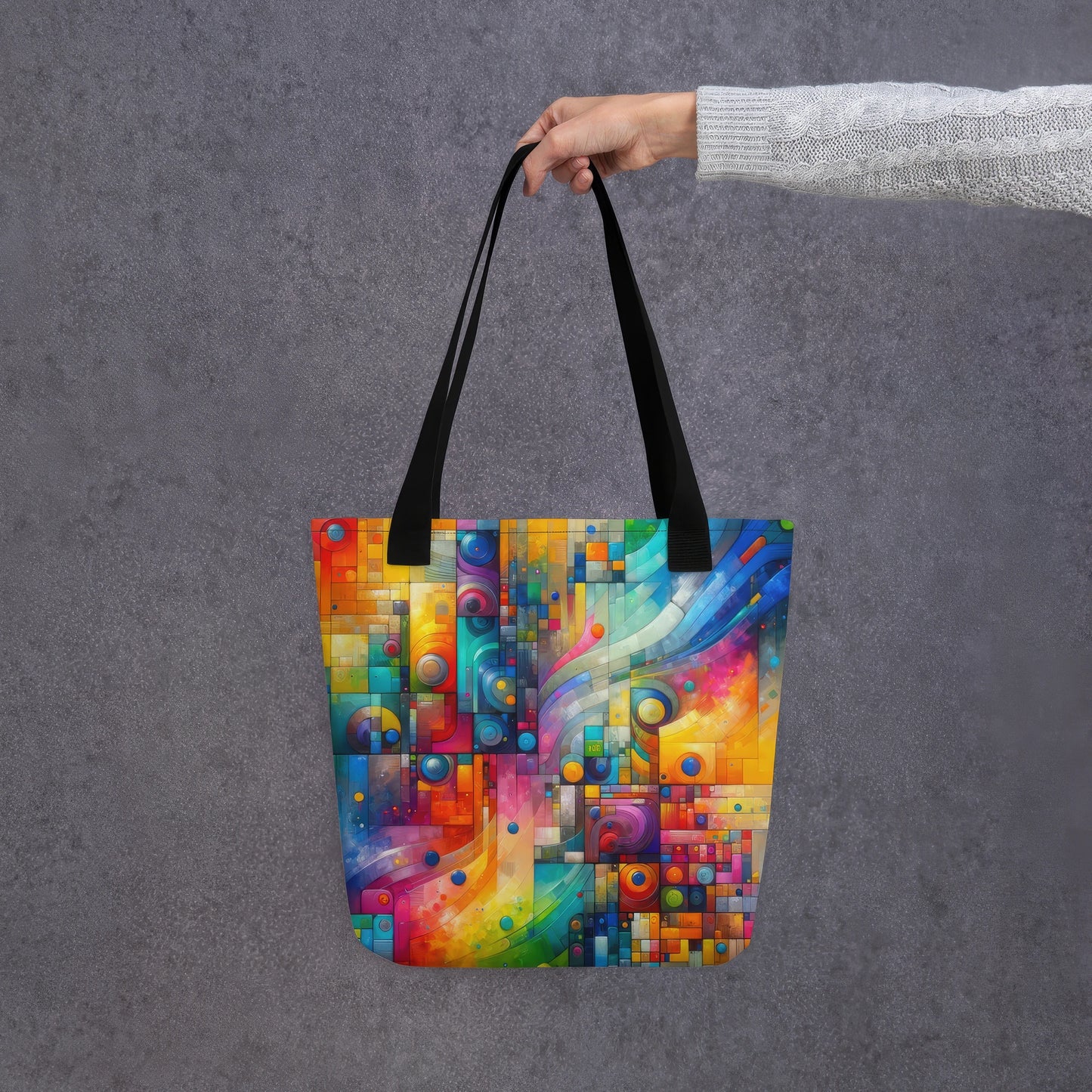 Abstract Art Tote Bag: Innovation Spectrum