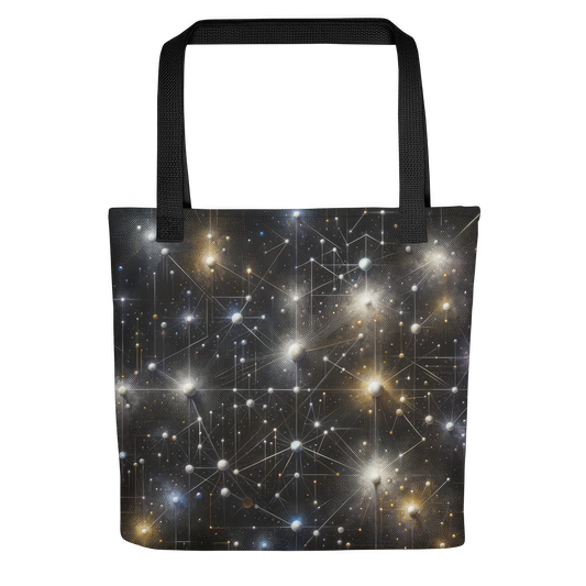 Abstract Art Tote Bag: Cognitive Constellations