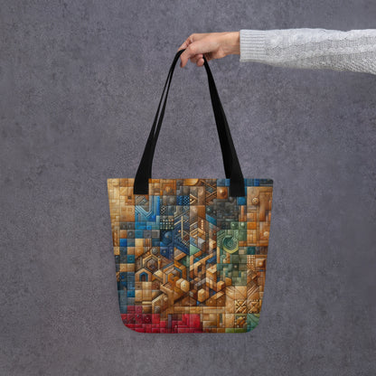 Sac fourre-tout d’art abstrait : Tapisserie de prospective