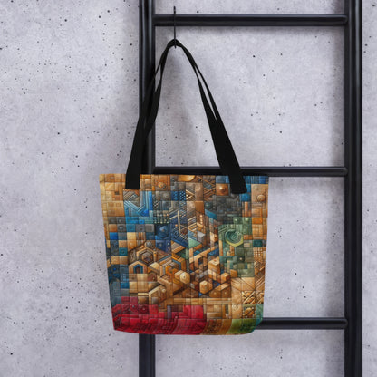 Sac fourre-tout d’art abstrait : Tapisserie de prospective