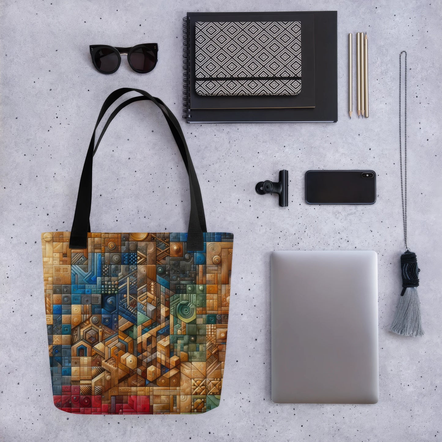 Abstract Art Tote Bag: Foresight Tapestry