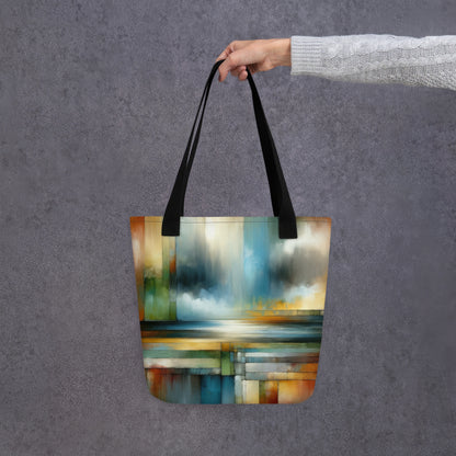 Abstract Art Tote Bag: Strategic Horizons