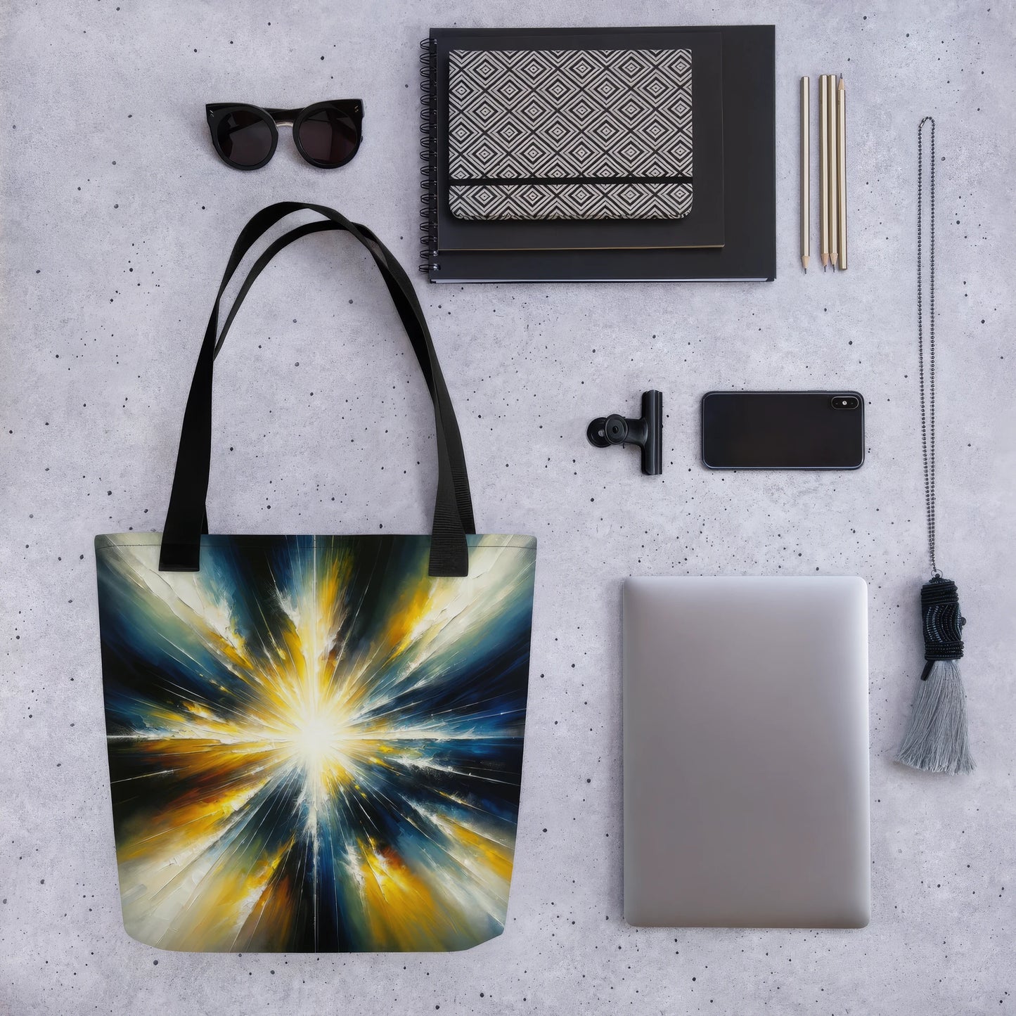 Abstract Art Tote Bag: Enlightening Emanations