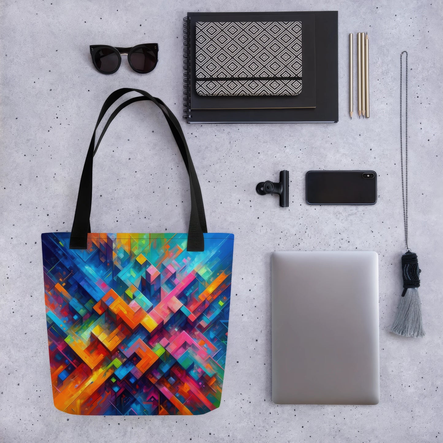 Abstract Art Tote Bag: Innovation's Canvas