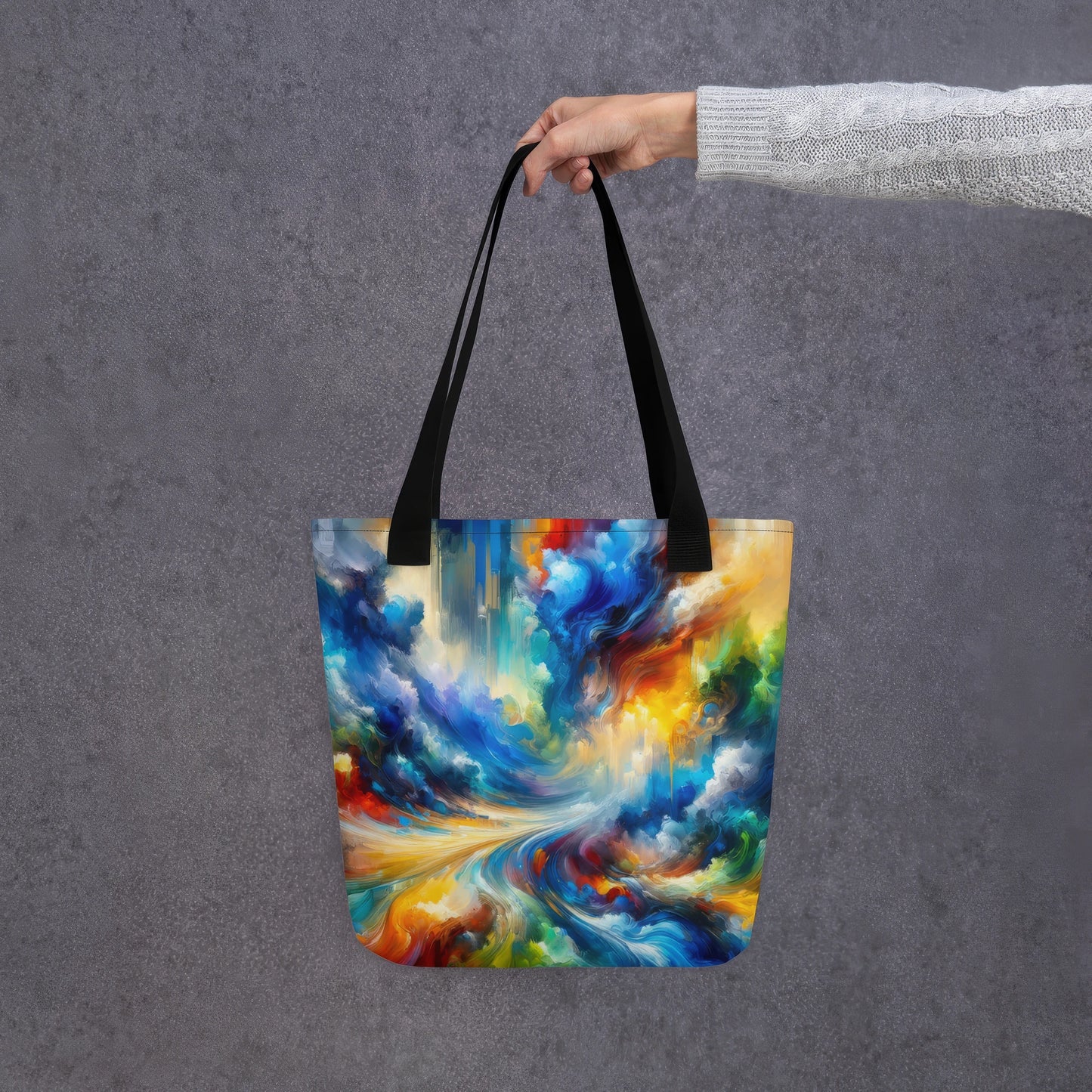 Abstract Art Tote Bag: Exploration Spectrum