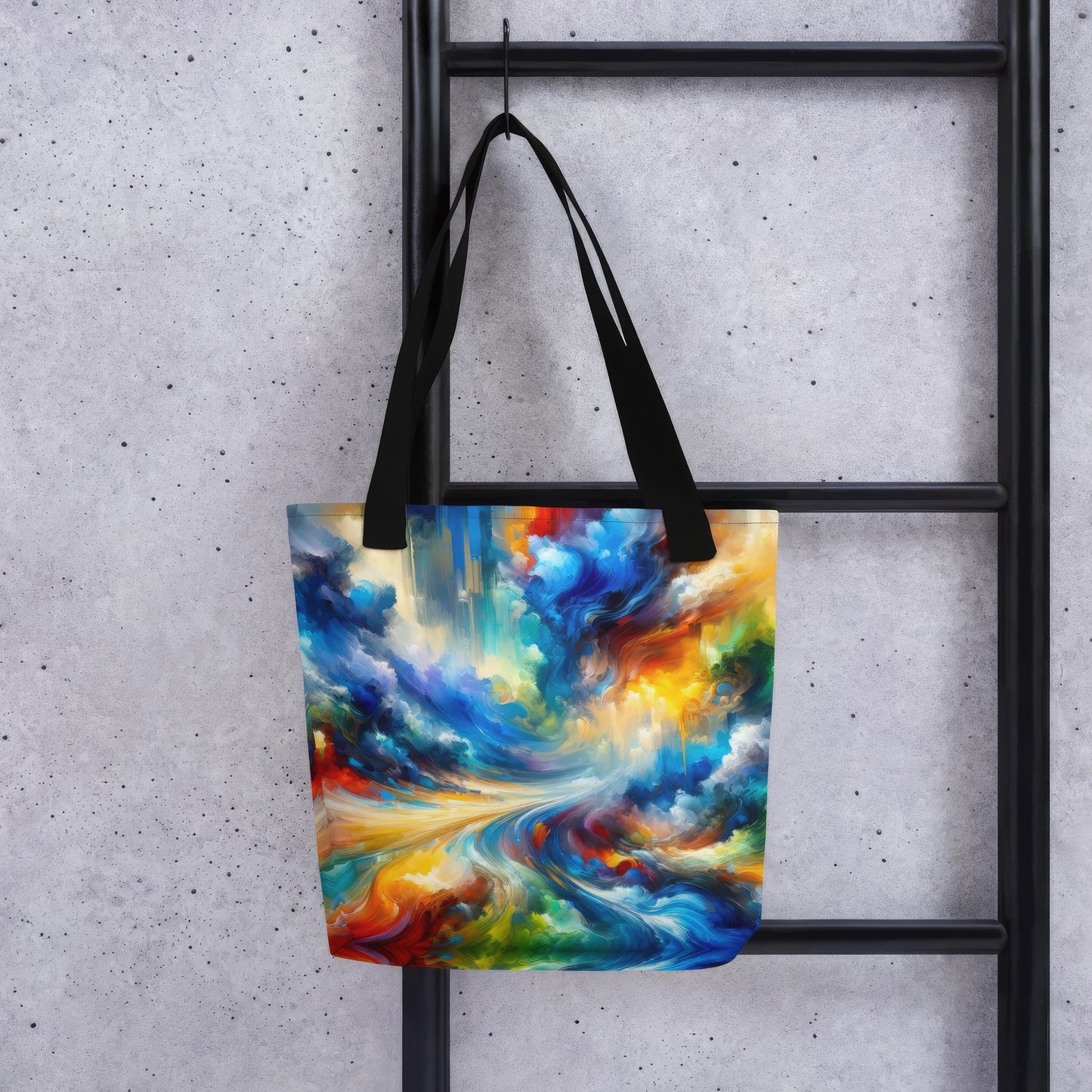 Abstract Art Tote Bag: Exploration Spectrum