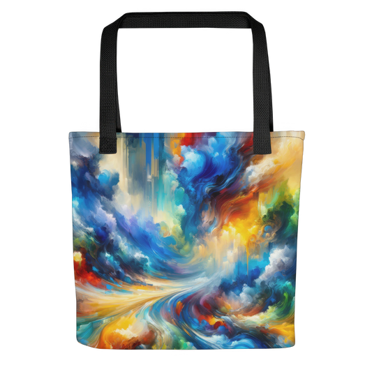 Abstract Art Tote Bag: Exploration Spectrum