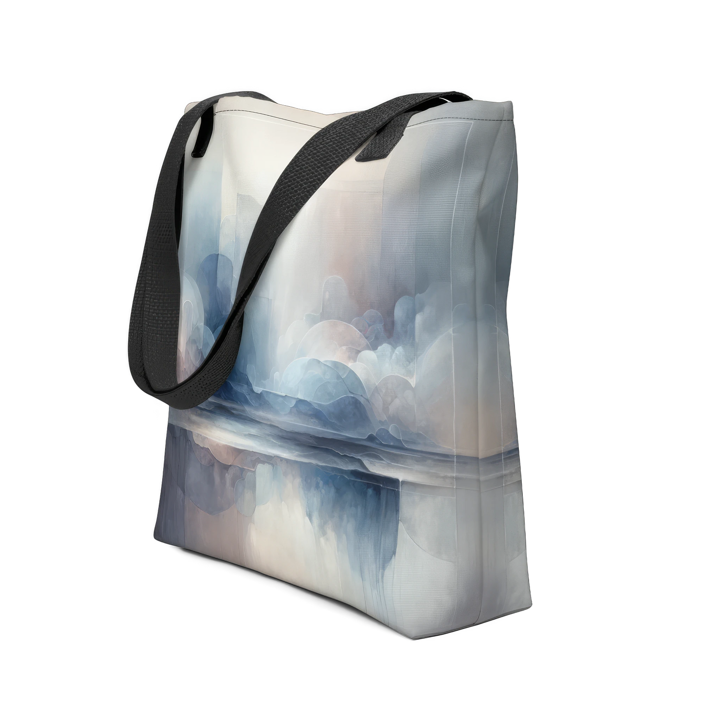 Abstract Art Tote Bag: Reflective Depths