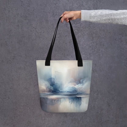 Abstract Art Tote Bag: Reflective Depths