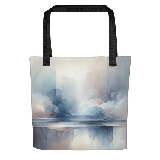 Abstract Art Tote Bag: Reflective Depths