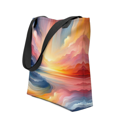 Abstract Art Tote Bag: Foresight Horizon