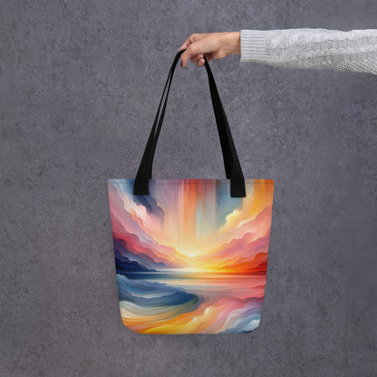 Abstract Art Tote Bag: Foresight Horizon