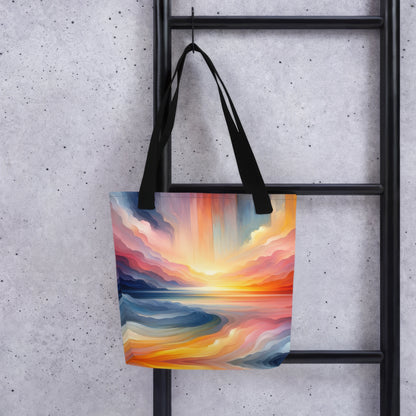 Abstract Art Tote Bag: Foresight Horizon