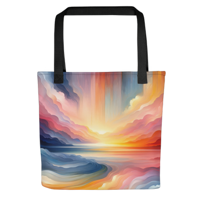 Abstract Art Tote Bag: Foresight Horizon