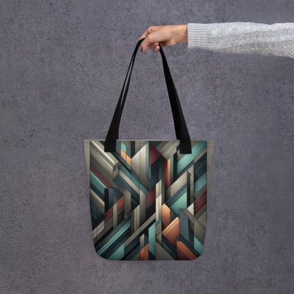 Abstract Art Tote Bag: Strategic Dimensions