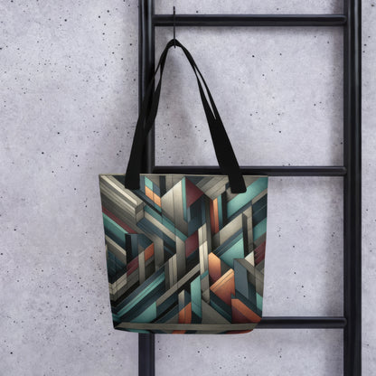 Abstract Art Tote Bag: Strategic Dimensions