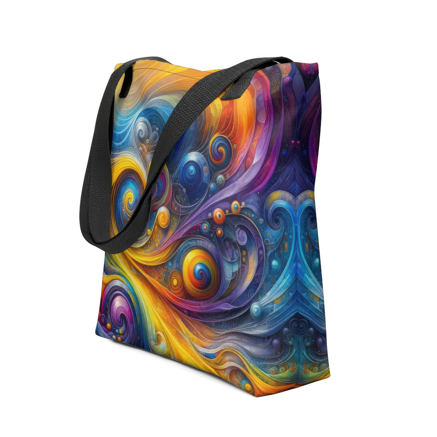 Abstract Art Tote Bag: Curiosity's Canvas