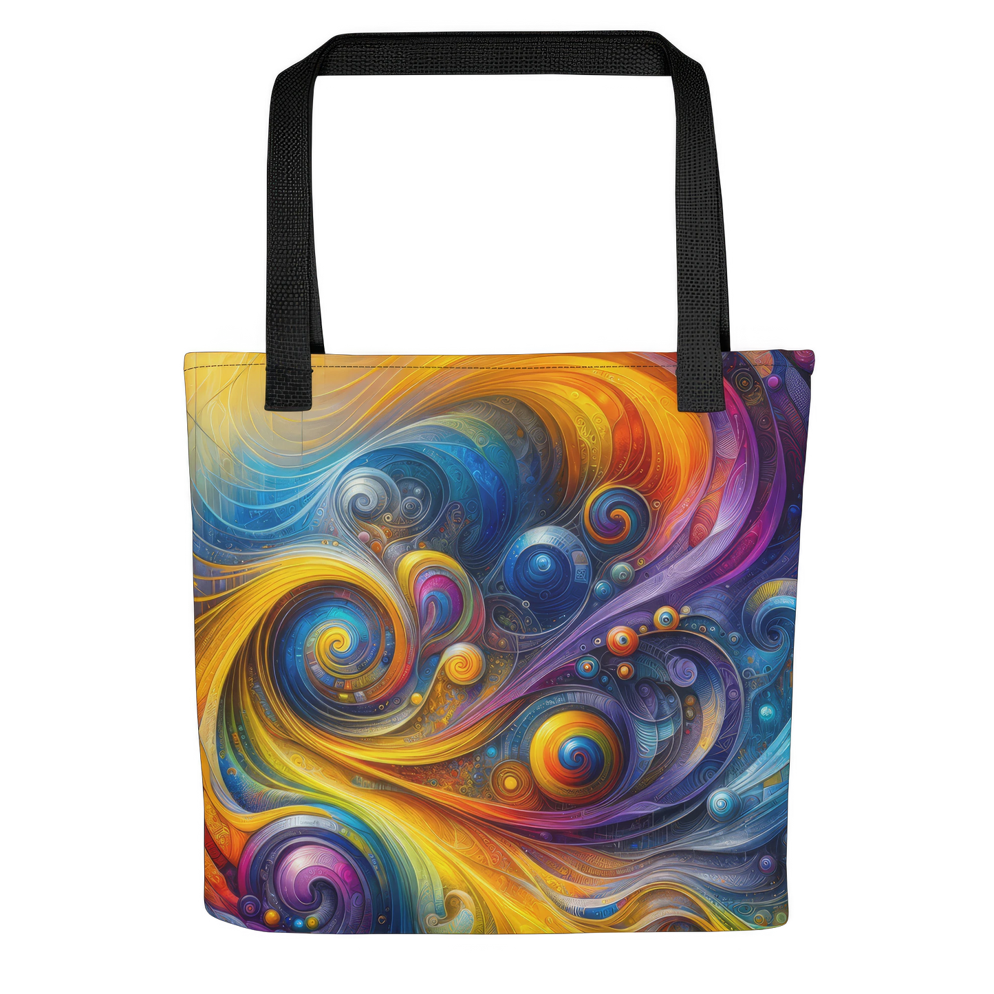 Abstract Art Tote Bag: Curiosity's Canvas