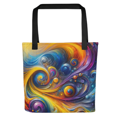 Abstract Art Tote Bag: Curiosity's Canvas