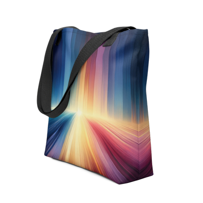 Abstract Art Tote Bag: Enlightening Spectrum