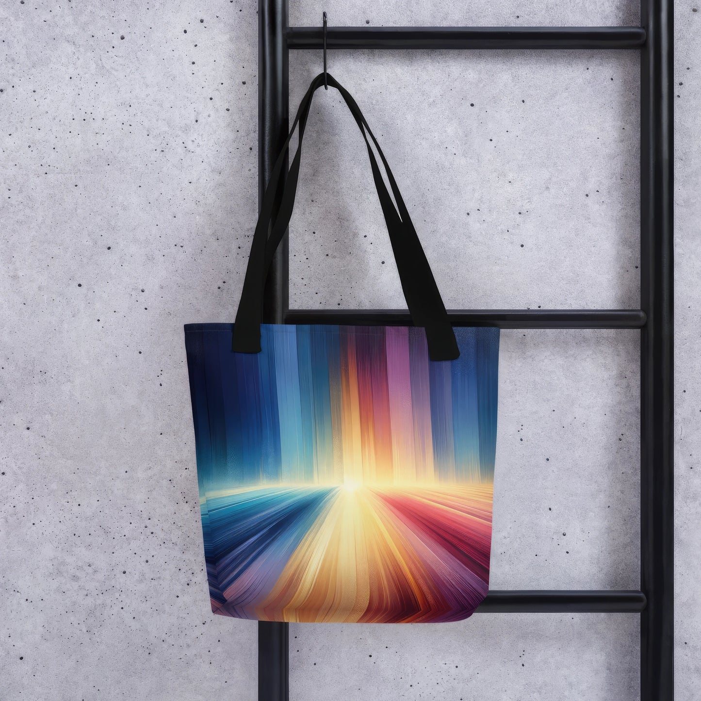 Abstract Art Tote Bag: Enlightening Spectrum