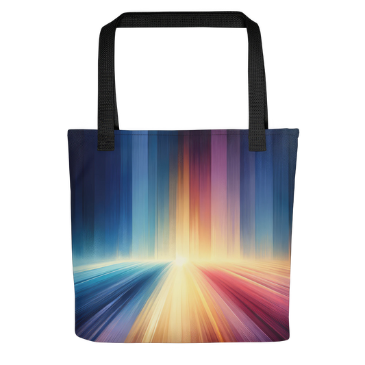 Abstract Art Tote Bag: Enlightening Spectrum