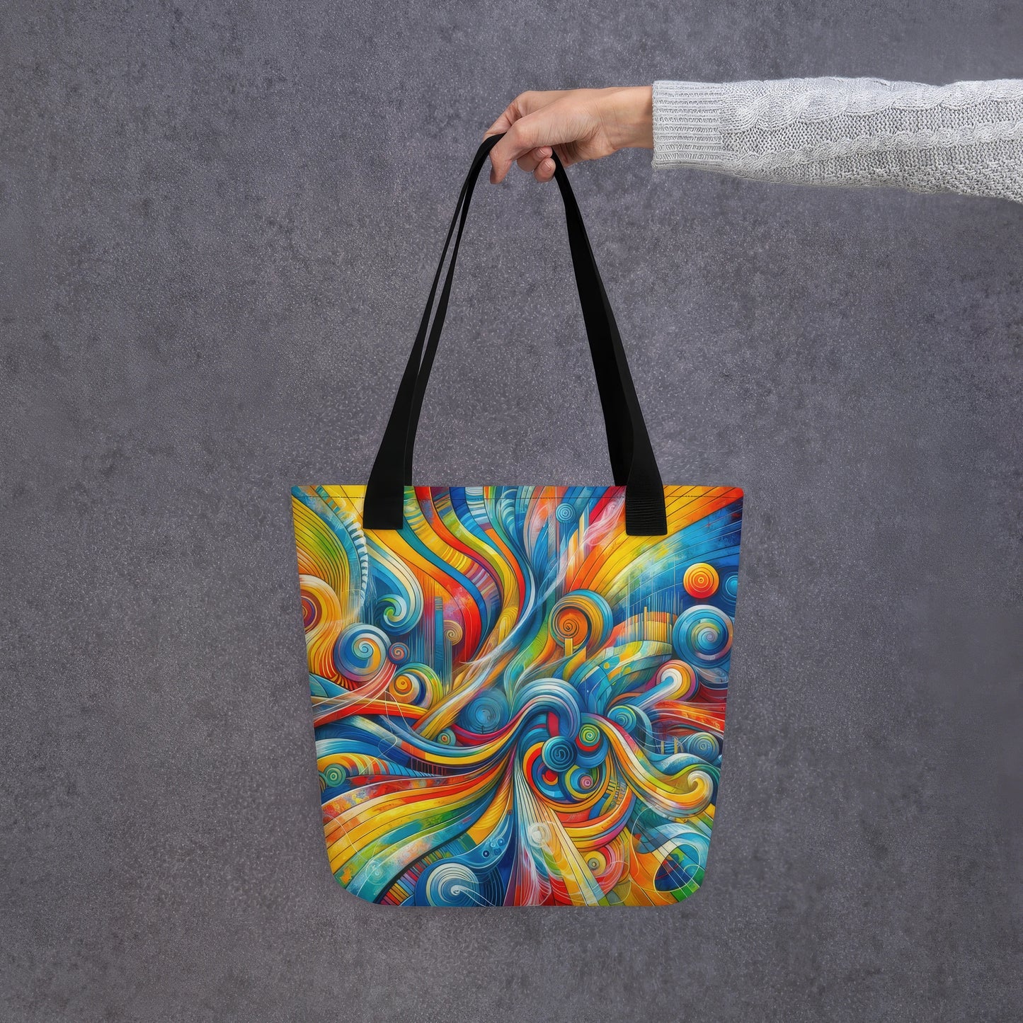 Abstract Art Tote Bag: Creative Pulse