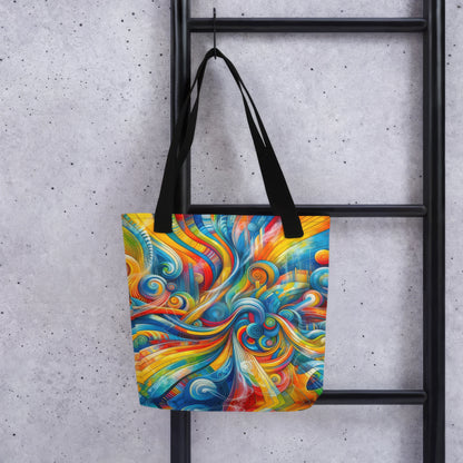 Abstract Art Tote Bag: Creative Pulse