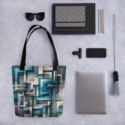 Abstract Art Tote Bag: Analytical Depth
