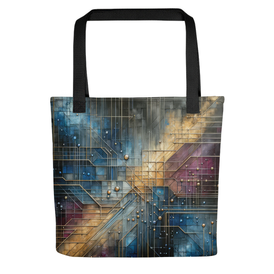 Abstract Art Tote Bag: Strategic Visions