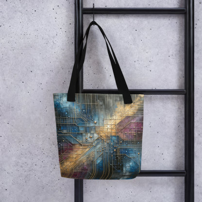 Abstract Art Tote Bag: Strategic Visions