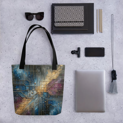 Abstract Art Tote Bag: Strategic Visions