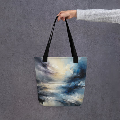 Abstract Art Tote Bag: Horizon of Tomorrow