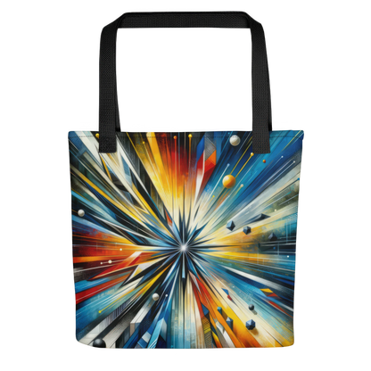 Abstract Art Tote Bag: Innovation Nexus