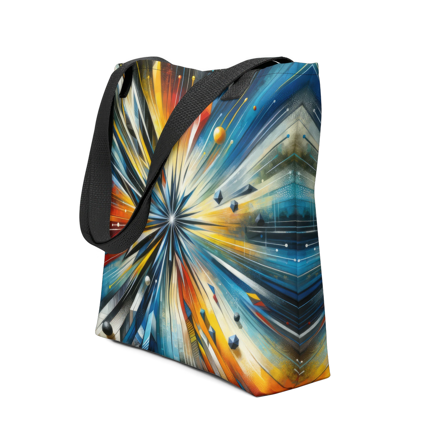 Abstract Art Tote Bag: Innovation Nexus