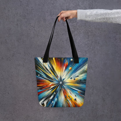 Abstract Art Tote Bag: Innovation Nexus