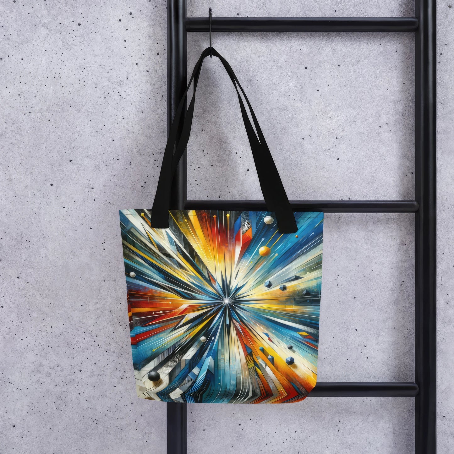 Abstract Art Tote Bag: Innovation Nexus