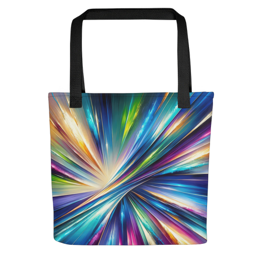 Abstract Art Tote Bag: Visionary Spectrum