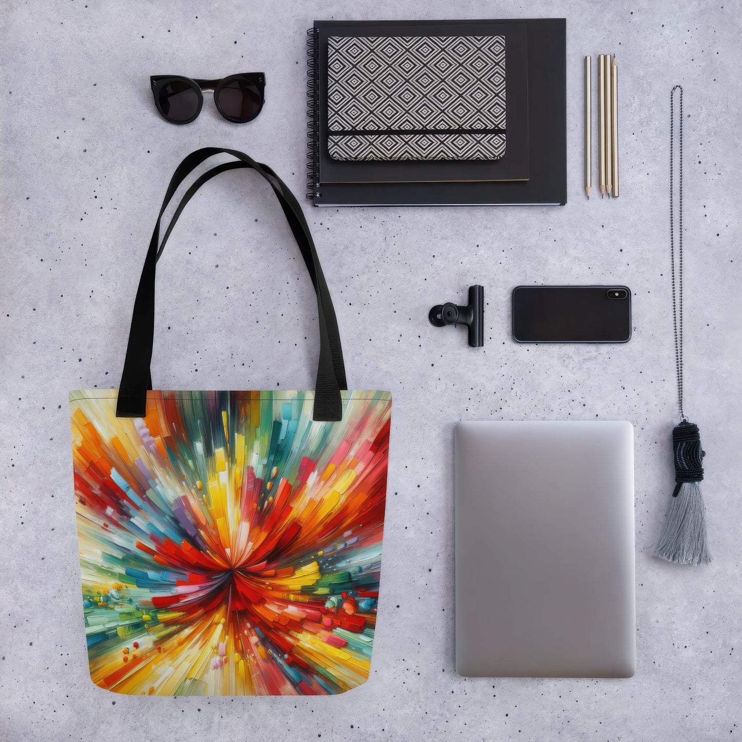 Abstract Art Tote Bag: Empowerment Ethos