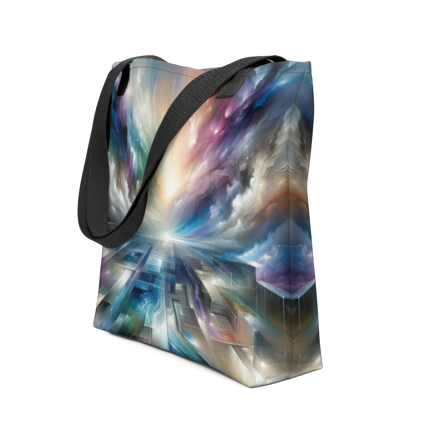 Abstract Art Tote Bag: Visionary Horizons