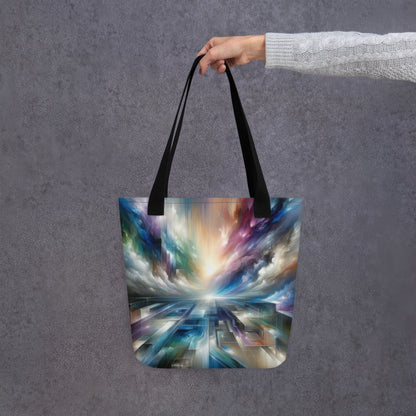 Abstract Art Tote Bag: Visionary Horizons