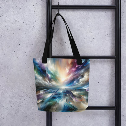 Abstract Art Tote Bag: Visionary Horizons