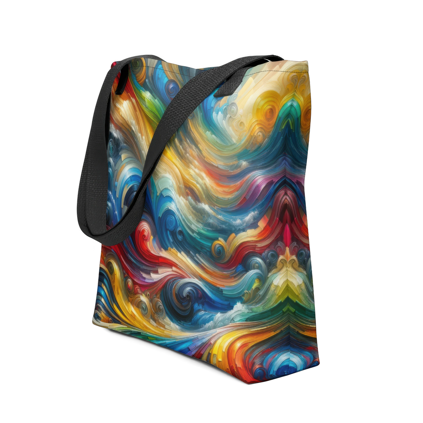 Abstract Art Tote Bag: Creative Currents