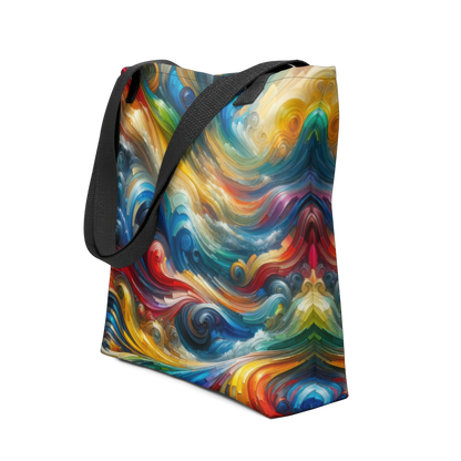 Abstract Art Tote Bag: Creative Currents