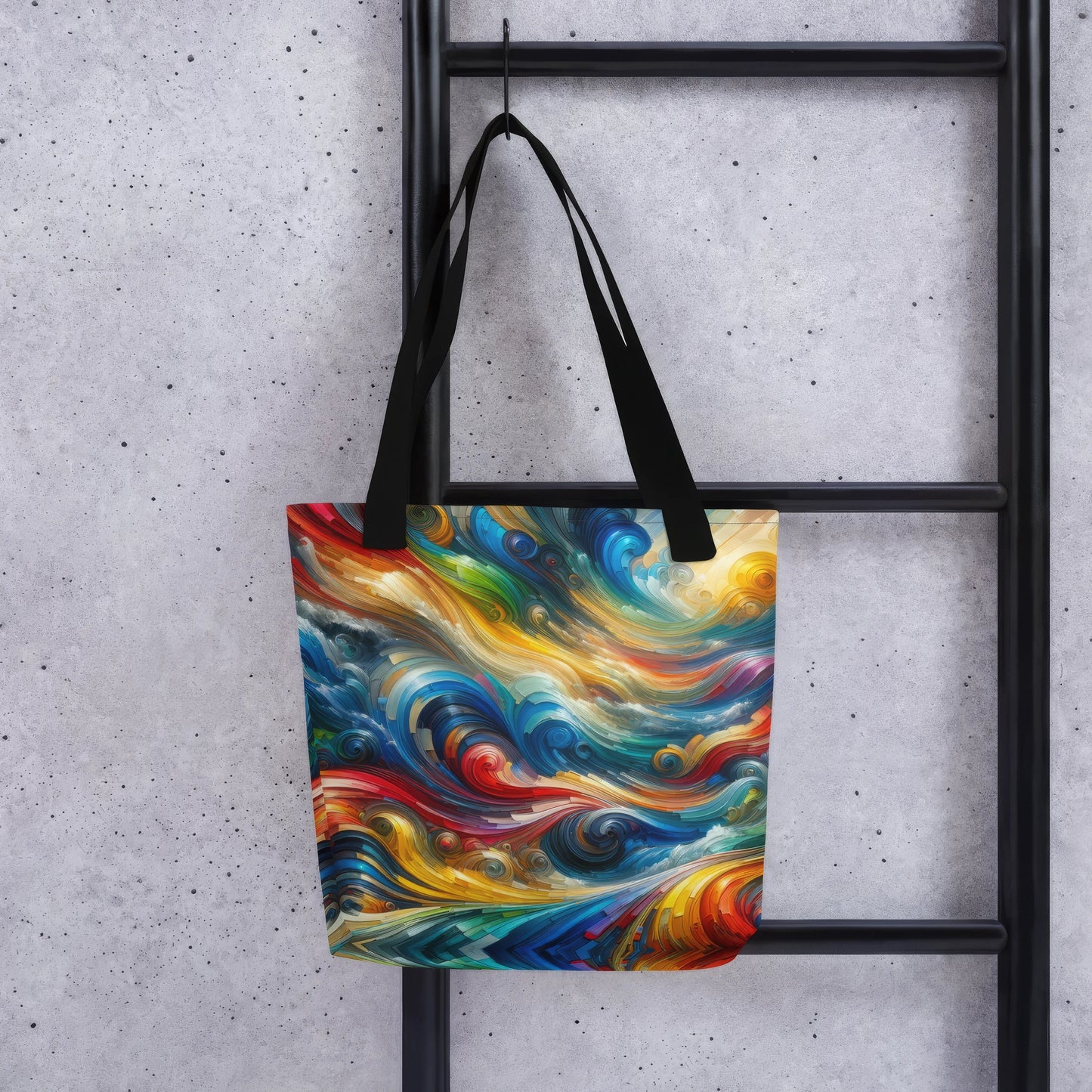 Abstract Art Tote Bag: Creative Currents