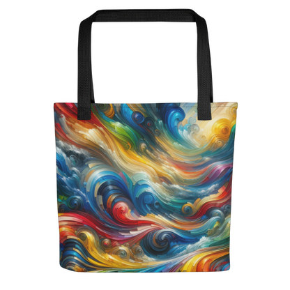 Abstract Art Tote Bag: Creative Currents