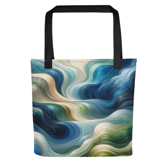 Abstract Art Tote Bag: Responsive Echo