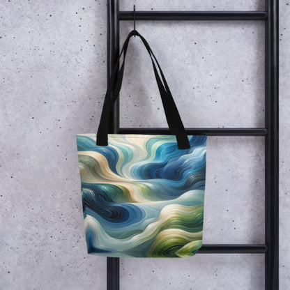 Abstract Art Tote Bag: Responsive Echo